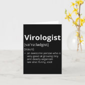 Viroloog Definitie Beschrijving Kaart (Gele Bloem)