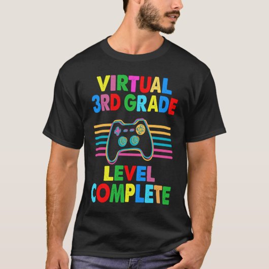 Virtual 3rd Grade Level Complete Graduation Video  T-shirt (Voorkant)