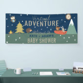 Virtual Adventure Boy Woodland Baby shower Banner (Beurs)