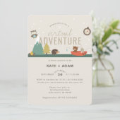 Virtual Adventure Woodland Neutraal Baby shower Kaart (Staand voorkant)