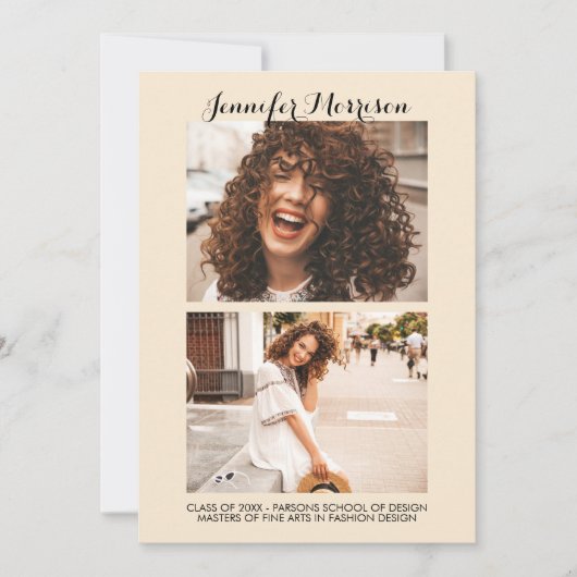 Virtual Afstuderen Golden Party Kaart (Voorkant)