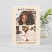 Virtual Afstuderen Golden Party Kaart (Staand voorkant)