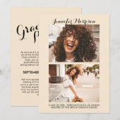 Virtual Afstuderen Golden Party Kaart (Voorkant / Achterkant)