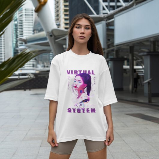 Virtual Android Girl T-shirt