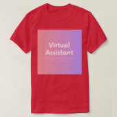 Virtual Assistant Funny Cool Definition T-shirt (Design voorkant)