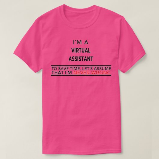 Virtual Assistant Gift Cadeau voor mannen 1 T-shirt (Design voorkant)