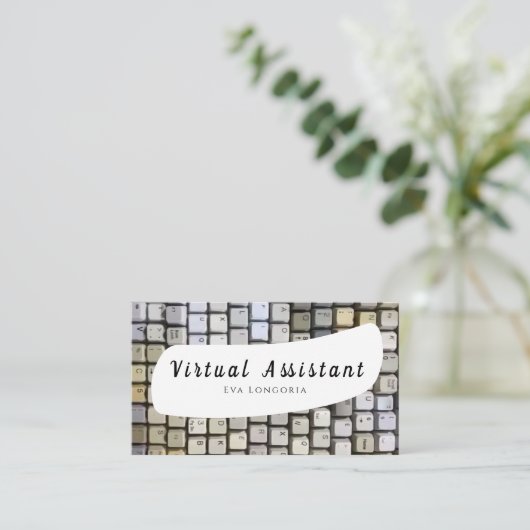 Virtual Assistant-Visitekaartje Visitekaartje (Staand voorkant)