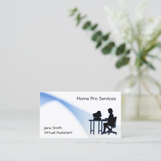 Virtual Assistant-Visitekaartje Visitekaartje (Staand voorkant)