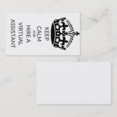 Virtual Assistant-Visitekaartjes - Kalm houden Visitekaartje (Voorkant / Achterkant)