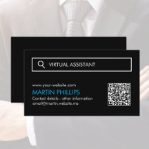 Virtual Assistant-Visitekaartjes met QR-code