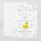 Virtual Baby Gender onthult Duck Waddle Kaart (Voorkant / Achterkant)