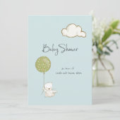Virtual Baby shower Beer voor jongen of meisje Save The Date (Staand voorkant)