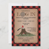 Virtual Baby shower by Mail Log in Lumberjack Kaart (Voorkant)