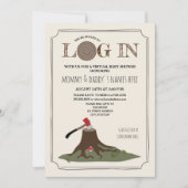 Virtual Baby shower by Mail Log in Tree Kaart (Voorkant)