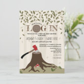 Virtual Baby shower by Mail Log in Woodland Kaart (Staand voorkant)