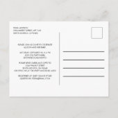 Virtual Baby shower Dripping Glitter Roos Gold Uitnodiging Briefkaart (Achterkant)