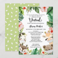 Virtual Baby shower Gender Neutral Safari Friends