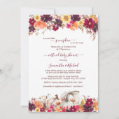 Virtual Baby shower Little Pumpkin-Herfst Kaart (Voorkant)