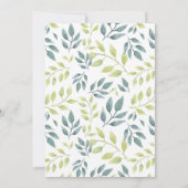 Virtual baby shower safaridieren genderneutraal kaart (Achterkant)