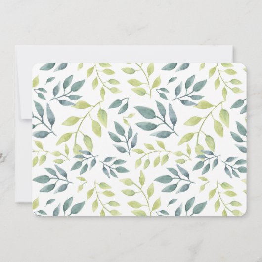 Virtual Baby shower schattig safari oerwoud dieren Kaart (Achterkant)