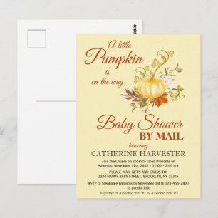 Virtual Baby shower van kleine pompoen per post Briefkaart