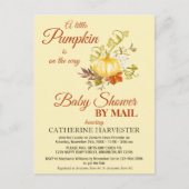Virtual Baby shower van kleine pompoen per post Briefkaart (Voorkant)