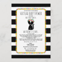 Virtual Baby Social Distancing Shower Skunk Girl