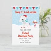 Virtual Baby voor kerstfeestdag buiten Kaart (Staand voorkant)