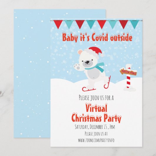 Virtual Baby voor kerstfeestdag buiten Kaart (Voorkant / Achterkant)