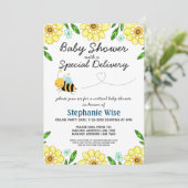 Virtual Bee Baby shower by Mail Kaart (Staand voorkant)