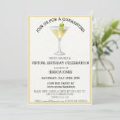 Virtual Birthday Party (Virtuele verjaardagspartij Kaart (Staand voorkant)