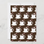 Virtual Christmas Party Hot Chocolate Brown Kaart (Achterkant)