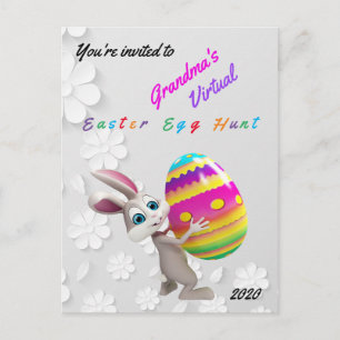 Virtual Easter Egg Hunt Briefkaart