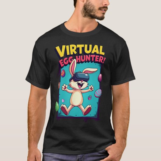 Virtual Egg Hunter - Funny Gamer Bunny Vr Easter G T-shirt (Voorkant)