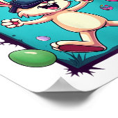 Virtual Egg Hunter - Funny Gamer Bunny VR _ Pasen Poster (Hoek)