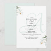 Virtual Elegant Foliage & Zee Glass Vrijgezellenfe Kaart (Voorkant / Achterkant)