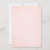 Virtual Elephant Cute Blush Pink Girl Baby shower Kaart (Achterkant)