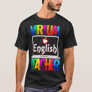 Virtual English Teacher Funny Terug naar school T-shirt