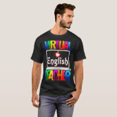 Virtual English Teacher Funny Terug naar school T-shirt (Voorkant volledig)