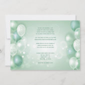 Virtual Gender Neutral Baby shower voor groene lap Kaart (Achterkant)