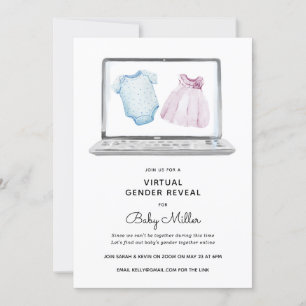 Virtual Gender Reveal Kaart