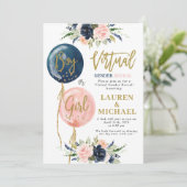 Virtual Gender Reveal Party Kaart (Staand voorkant)