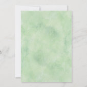 Virtual Geometric Foliage Baby shower Invitation Kaart (Achterkant)