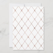 Virtual Gold Eucalyptus groen geometrische bruilof Kaart (Achterkant)