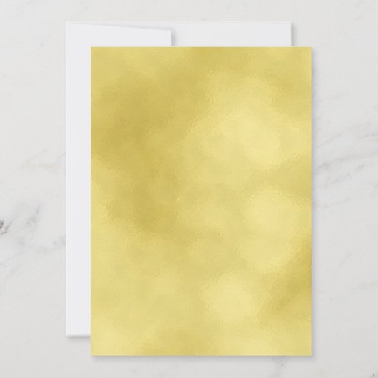 VIRTUAL Gouden Minimale Kerstvakantiefeest Kaart (Achterkant)