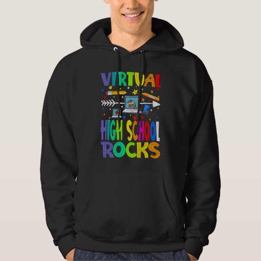 Virtual High School Rocks Back To School Hoodie (Voorkant)