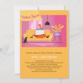 Virtual Invitation Baby of Vrijgezellenfeest, Birt Kaart (Voorkant)