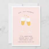 Virtual Lockdown Pandemic Funny Happy Moederdag Feestdagenkaart (Voorkant)