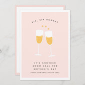 Virtual Lockdown Pandemic Funny Happy Moederdag Feestdagenkaart (Voorkant / Achterkant)