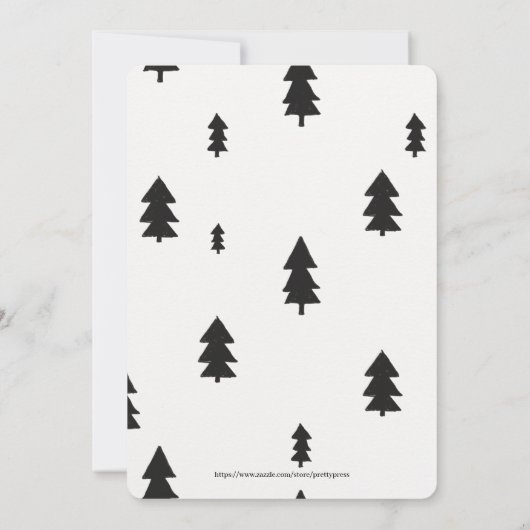 Virtual Lumberjack Flannel Boy Baby shower nodigt Aankondiging (Achterkant)